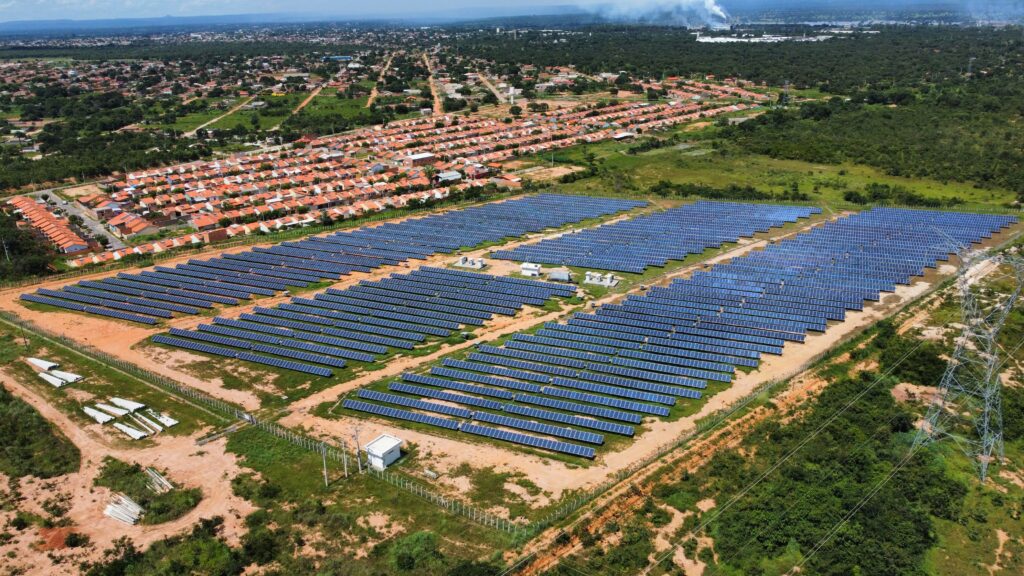 Fazenda de placas solares